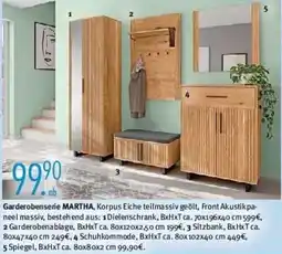 Trends Möbel Garderobenserie MARTHA Angebot