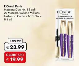 Travel Free L'Oréal Paris Mascara Duo Nr. 1 Black Angebot