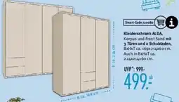 Trends Möbel Kleiderschrank ALDA Angebot