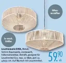 Trends Möbel Leuchtenserie SVEA Angebot