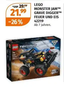 Müller LEGO MONSTER JAM GRAVE DIGGER FEUER UND EIS 42219 Angebot