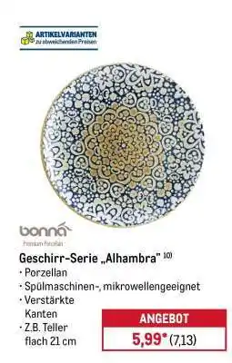 METRO Geschirr-Serie „Alhambra“ Angebot