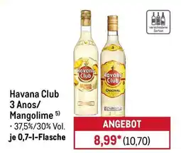 METRO Havana Club 3 Anos/ Mangolime Angebot