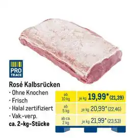 METRO Rosé Kalbsrücken Angebot