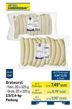 METRO Bratwurst Angebot