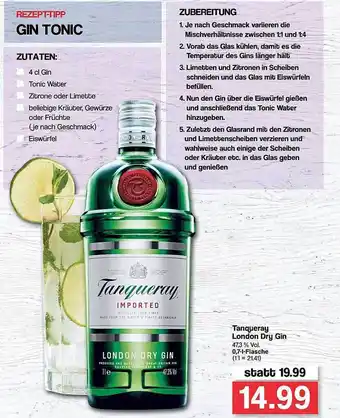 Famila Nord West Tanqueray London Dry Gin Angebot