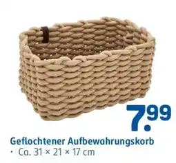 Rossmann Geflochtener Aufbewahrungskorb Angebot