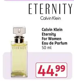 Rossmann Calvin Klein Eternity For Women Eau de Parfum 50 ml Angebot