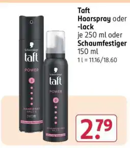 Rossmann TAFT Haarspray oder -lack Angebot