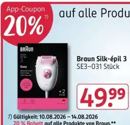 Rossmann Braun Silk-épil 3 SE3-031 Stück Angebot