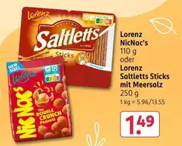 Rossmann Lorenz NicNac's oder Lorenz Saltletts Sticks mit Meersalz Angebot