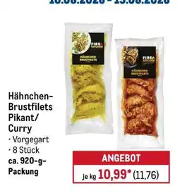 METRO Hähnchen-Brustfilets Pikant/Curry Angebot