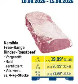 METRO Namibia Free-Range Rinder-Roastbeef Angebot