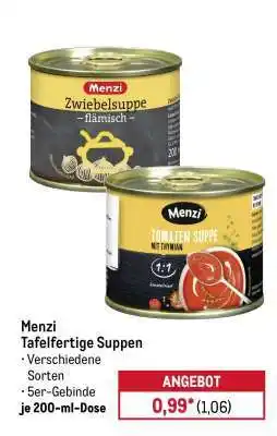 METRO Menzi Tafelfertige Suppen Angebot