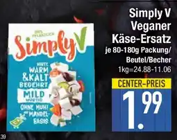 E-Center Simply V Veganer Käse-Ersatz Angebot