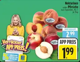 Edeka Nektarinen oder Pfirsiche Angebot
