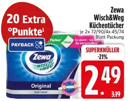 Edeka Zewa Wisch&Weg Küchentücher Angebot