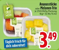 Edeka Ananasstücke oder Melonen-Trio Angebot