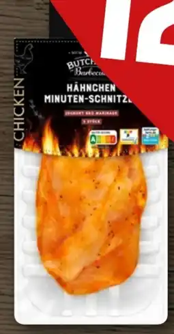 REWE Center Butcher’s Barbecue Hähnchen-Minuten Schnitzel Angebot