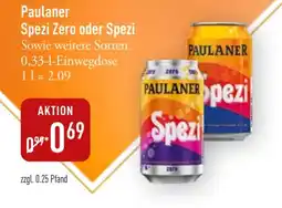 Galeria Markthalle Paulaner Spezi Zero oder Spezi Angebot