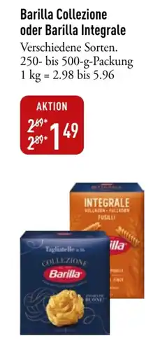 Galeria Markthalle Barilla Collezione oder Barilla Integrale Angebot