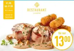 Galeria Markthalle RESTAURANT GALERIA Angebot