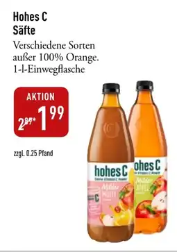 Galeria Markthalle hohes C Säfte Angebot