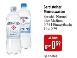 Galeria Markthalle Gerolsteiner Mineralwasser Angebot