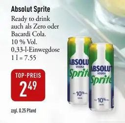 Galeria Markthalle Absolut Sprite Angebot