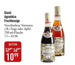 Galeria Markthalle Giusti Agrodolce Fruchtessige Angebot