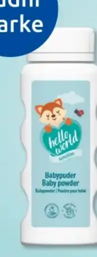 Budni Hallo Welt Hello World Babypuder sensitiv Angebot