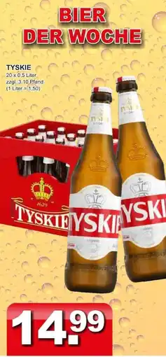 Getränkeparadies Gefromm BIER DER WOCHE TYSKIE Angebot