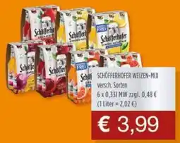 Getränkeparadies Gefromm SCHÖFFERHOFER WEIZEN-MIX Angebot