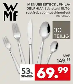 porta MENUEBESTECK „PHILADELPHIA“, Edelstahl 18/10, rostfrei, spülmaschinenfest Angebot