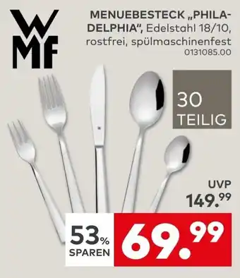 MENUEBESTECK „PHILADELPHIA“, Edelstahl 18/10, rostfrei, spülmaschinenfest