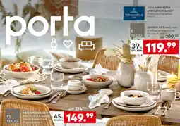 porta Villeroy & Boch GESCHIRR-SERIE „PERLEMOR SAND“ Angebot