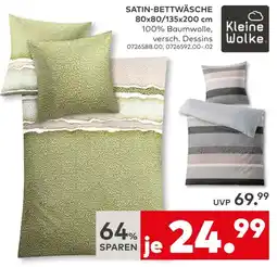 porta Kleine Wolke Satin-Bettwäsche Angebot