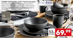 porta KOMBI-GESCHIRR „SOFT TOUCH BLACK“ Angebot