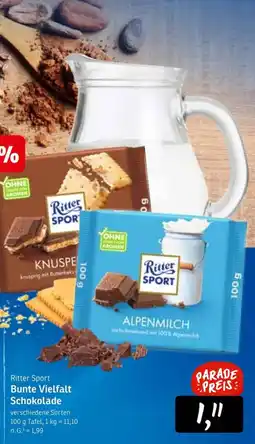 KONSUM Ritter Sport Bunte Vielfalt Schokolade Angebot