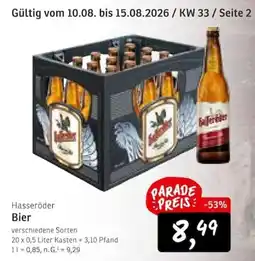 KONSUM Hasseröder Bier Angebot