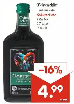 Netto Marken-Discount Meisterschütz Kräuterlikör Angebot