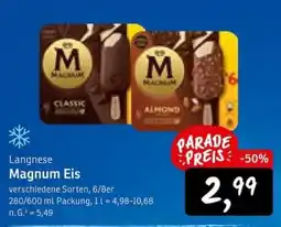 KONSUM Langnese Magnum Eis Angebot