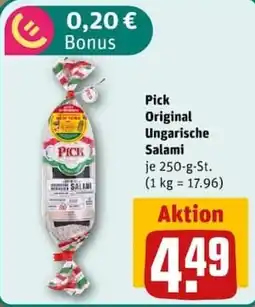nahkauf Pick Original Ungarische Salami Angebot