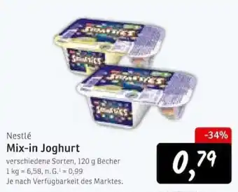 KONSUM Nestlé Mix-in Joghurt Angebot