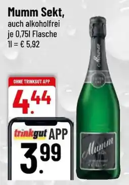 trinkgut Mumm Sekt Angebot