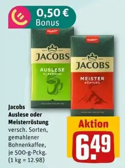 nahkauf Jacobs Auslese oder Meister Röstung Angebot
