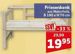 CENTERSHOP Friesenbank aus Naturholz Angebot