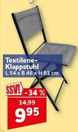 CENTERSHOP Textilene-Klappstuhl Angebot