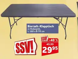 CENTERSHOP Bierzelt-Klapptisch Angebot