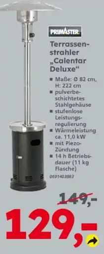 Globus Baumarkt PRIMASTER Terrassenstrahler Calentar Deluxe Angebot